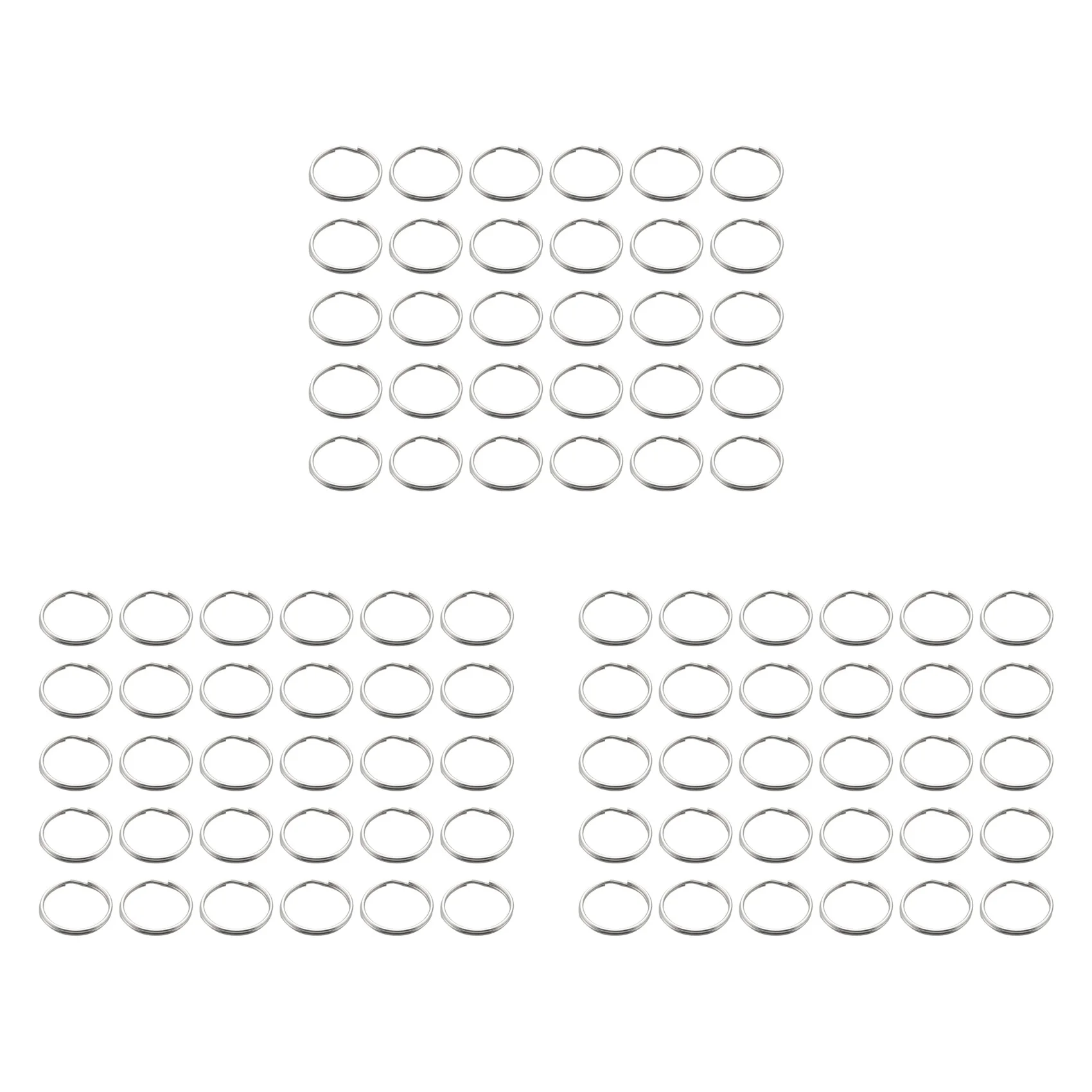 Exquisite-180 Pcs 20Mm Outside Dia Universal Split Key Rings Keychain Holders