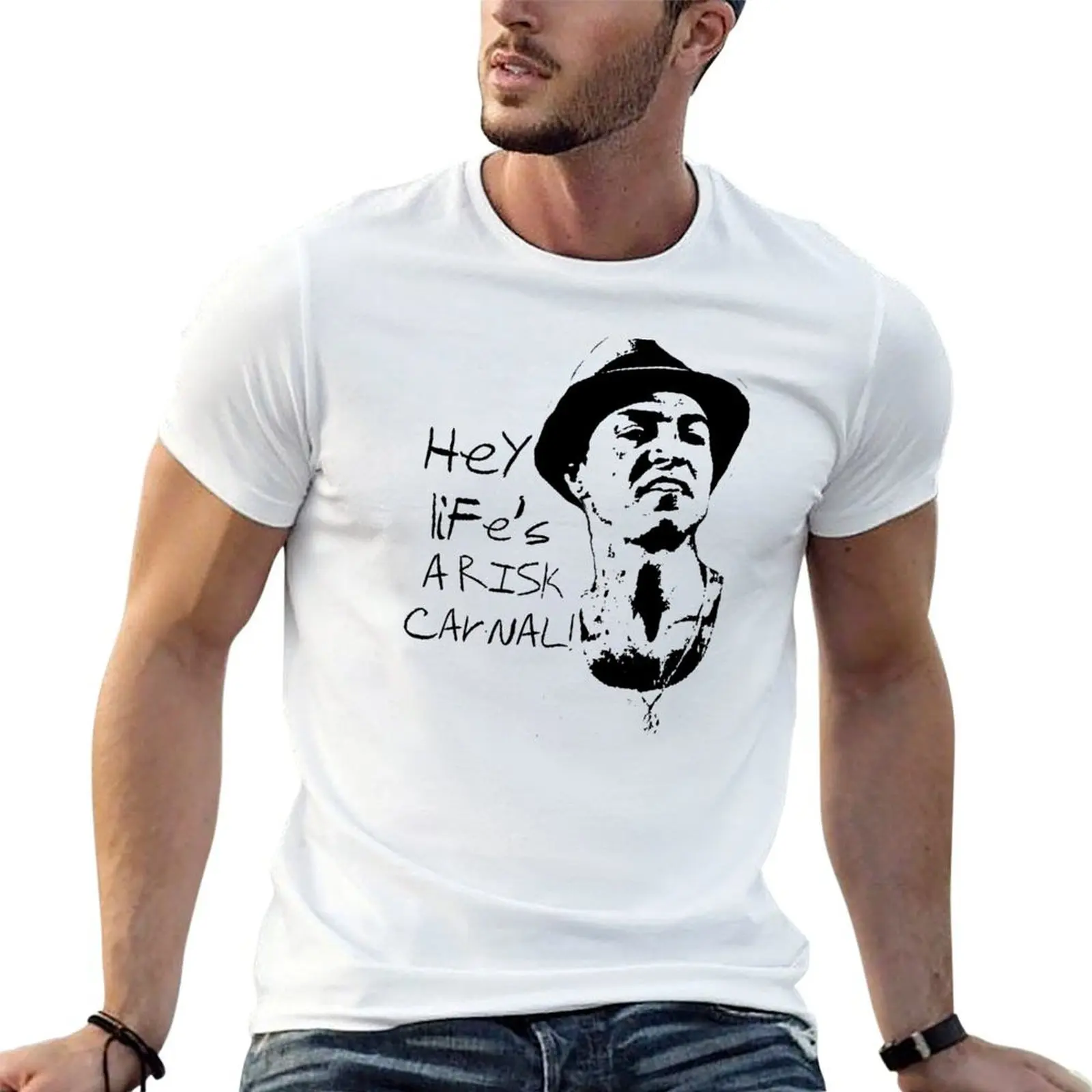 Camiseta Paco Aguilar para hombre, camisetas para hombre, camiseta informal para hombre