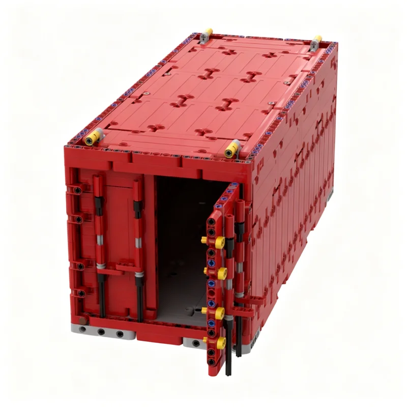 947 個 MOC コンテナテクニカルスタイルスタッドモデルビルディングブロックアーキテクチャクリスマスギフト組み立ておもちゃ DIY アイデアクリエイティブ