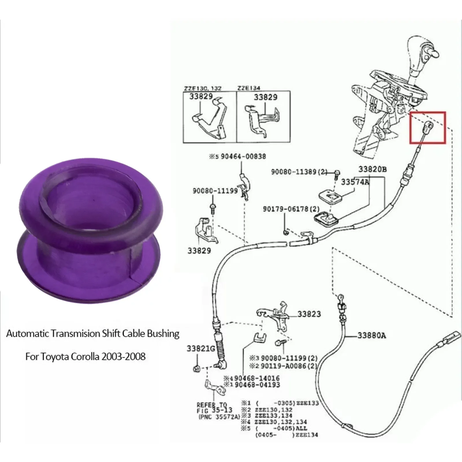 AT Shift Shifter Cable Bushing With Washer Linkage Ends Grommet Sleeve Repair Kit 3382002370B For Suzuki Swift SX4