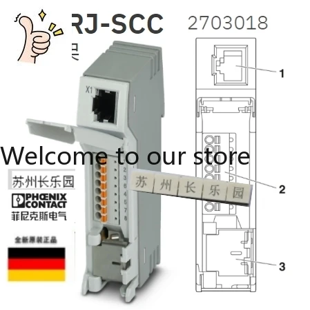 2703018 PP-RJ-SCC Phoenix Distribution Frame, A Box Of 10 Ordered Phoenix Patch Panels