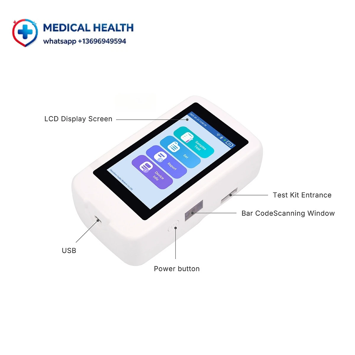 High Precision Grain Inspection Kit, FinderBio Portable Immunoassay Testing Instrument for Laboratory Sample Detection Work