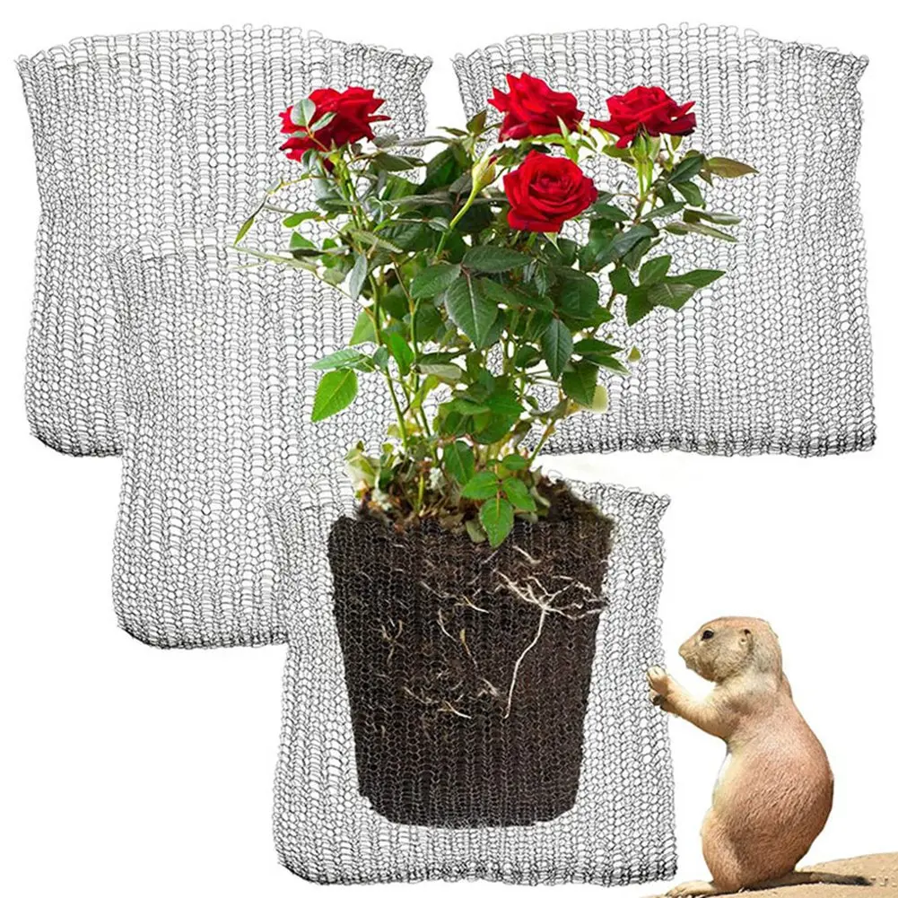 6 Pieces Plant Root Guard Baskets Root Guard Wire Basket Insect-Proof Mesh Basket For Plants In Garden-AT36