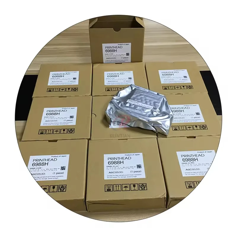 A cabeça de impressão original Konica 6988H é compatível com a cabeça de impressão da impressora jato de tinta Konica 1024i-13
