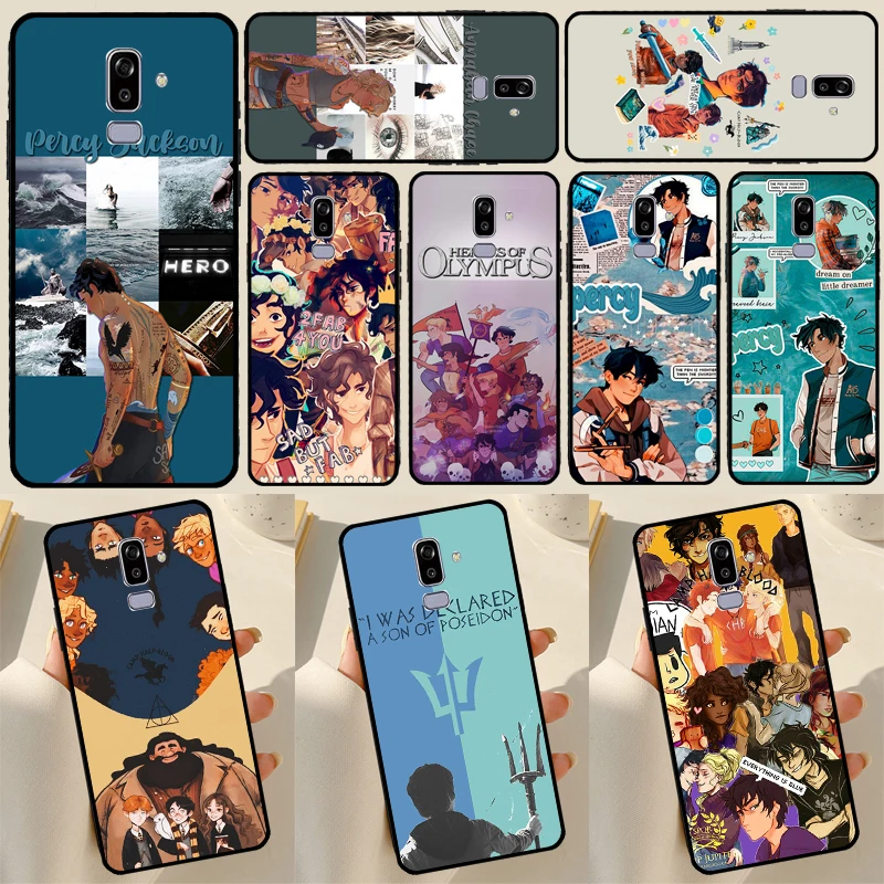 Cartoon Movie P-Percy Jackson Fundas For Samsung Galaxy A6 A8 Plus J8 J4 J6 2018 A7 A9 J1 J3 J7 J5 2016 A3 A5 2017 Case