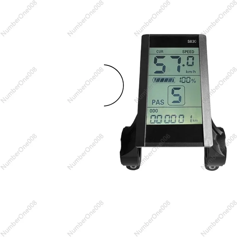 

24V36V48V Electric Bicycle Intelligent Liquid Crystal Meter Speed Display LCD for Jiannuo S830 Waterproof Connector