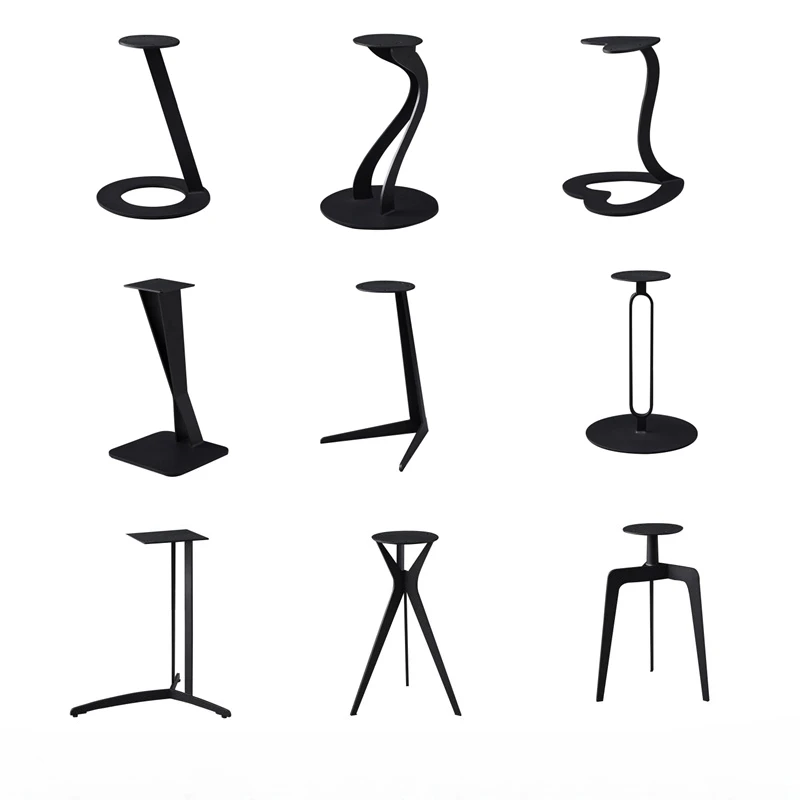 Premium Painted Iron Side Table Base Raised Support Frame Thickened Carbon Steel Desk Legs Modern Furniture Bracket for Home