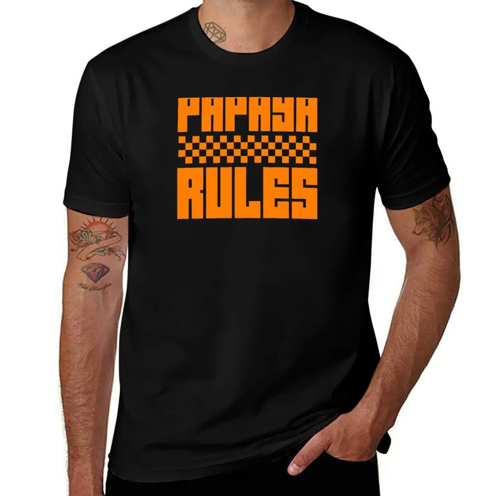 

Papaya Rules T-Shirt man t shirts for men casual t shirt man casual T-Shirt