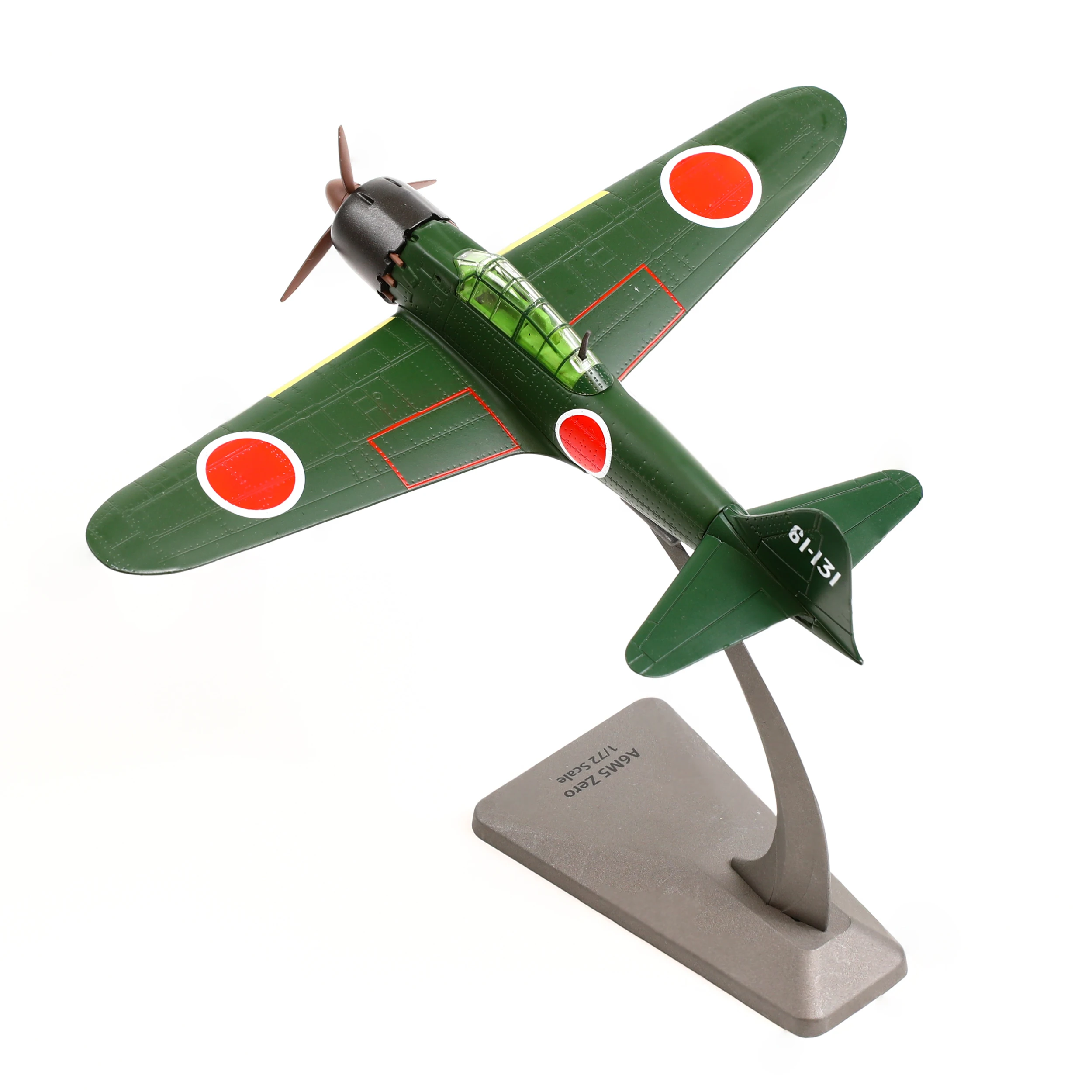 NUOTIE 1/72 Mitsubishi A6M5 Zero Classic Fighter (1945) Diecast Model with Stand for Adult Military Collection