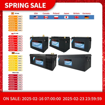 12V 24V 48V LiFePO4 แบตเตอรี่ลิเธียมเหล็กฟอสเฟตพร้อม BMS 50 100 120 135 180 200 300Ah สําหรับรถกอล์ฟ RV เก็บพลังงานแสงอาทิตย์