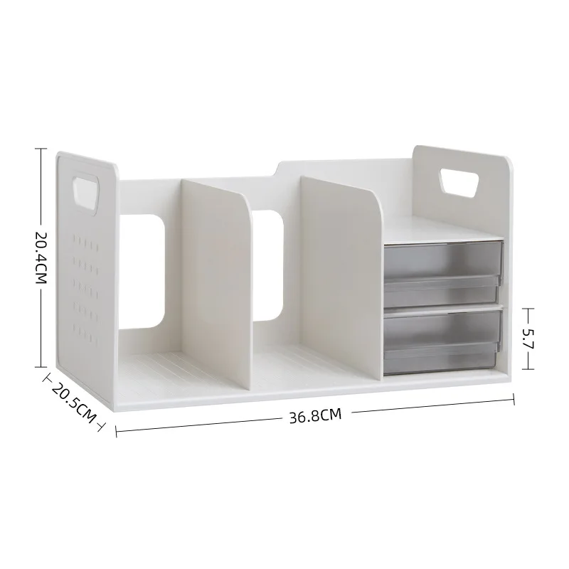 Bookstand Storage Rack with Drawers for Student Bookshelf Blocking Student Storage Storage Box Bookshelf Desktop