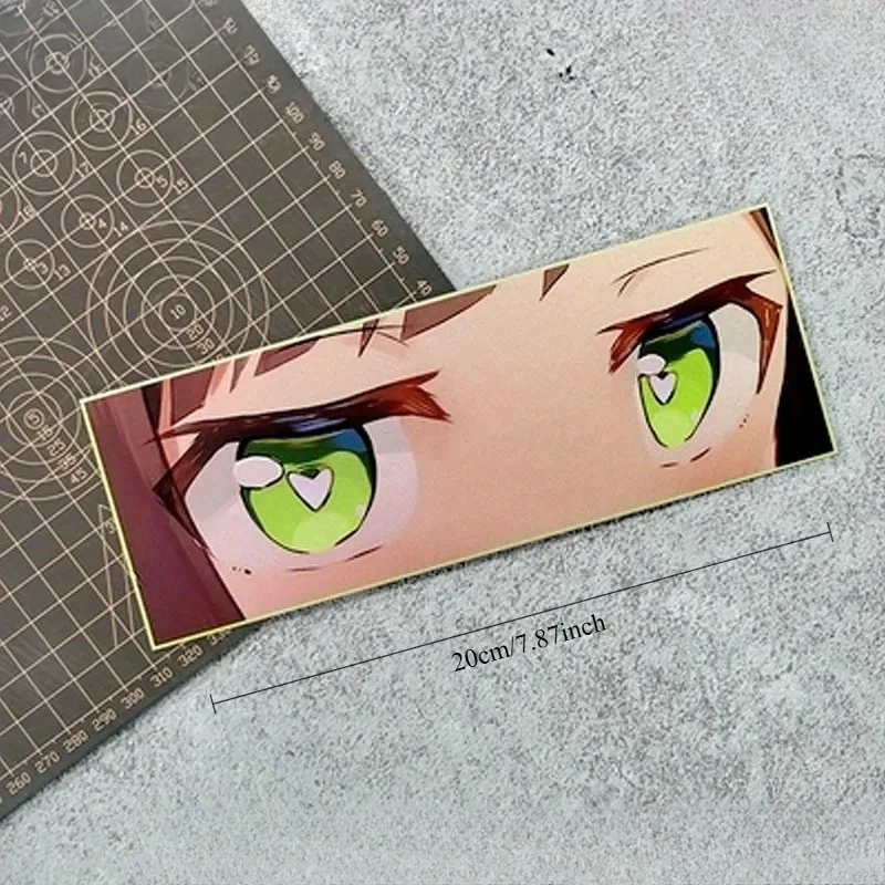 

1PC Cartoon Girl Eyes Sticker Multi Color Heart Pupil Waterproof Vinyl Decal JDM