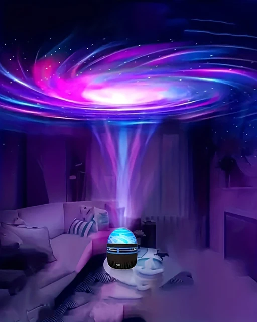 1 szt. Lampka nocna w kształcie spiralnej gwiazdy, lampka tworząca atmosferę gwieździstego nieba, zasilana przez USB, wielokolorowa, z pilotem, na prezent, do sypialni, dekoracja na imprezę