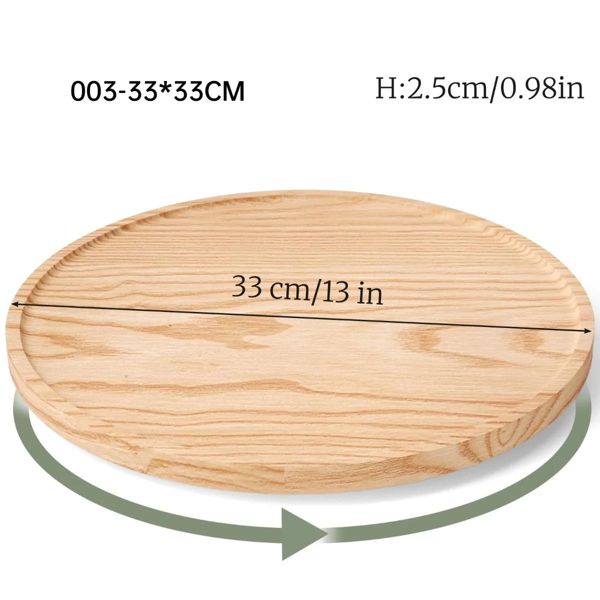 Lazy Susan Organizer Bamboo Rotating Tray Kitchen Storage Turntable Spice Rack Countertop Organizer Wood Serving Tray Home Decor