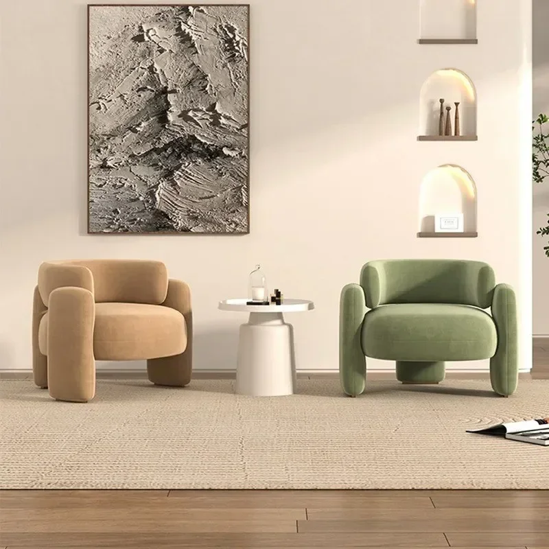 Richome Einzels ofa Designer Luxus Leisure Stuhl modern minimalistisch ische Lounge Empfangs Stuhl Verhandlungsstuhl Tisch Set