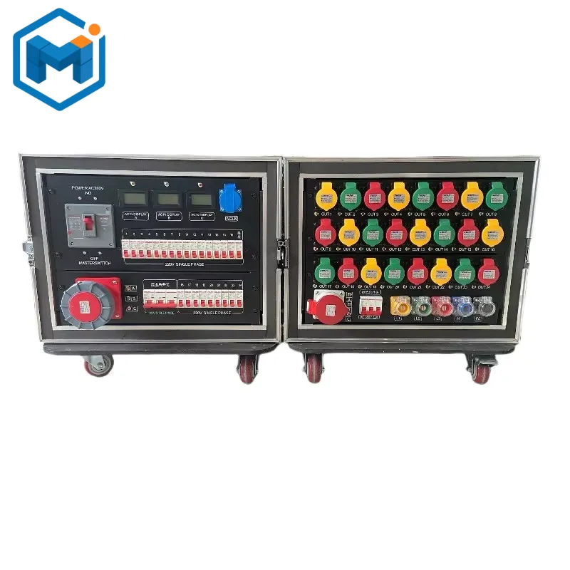 DMJX-015 High-Capacity Waterproof 63A Stage Power Distribution System Equipment Power Distro Box for LED Stage Lighting