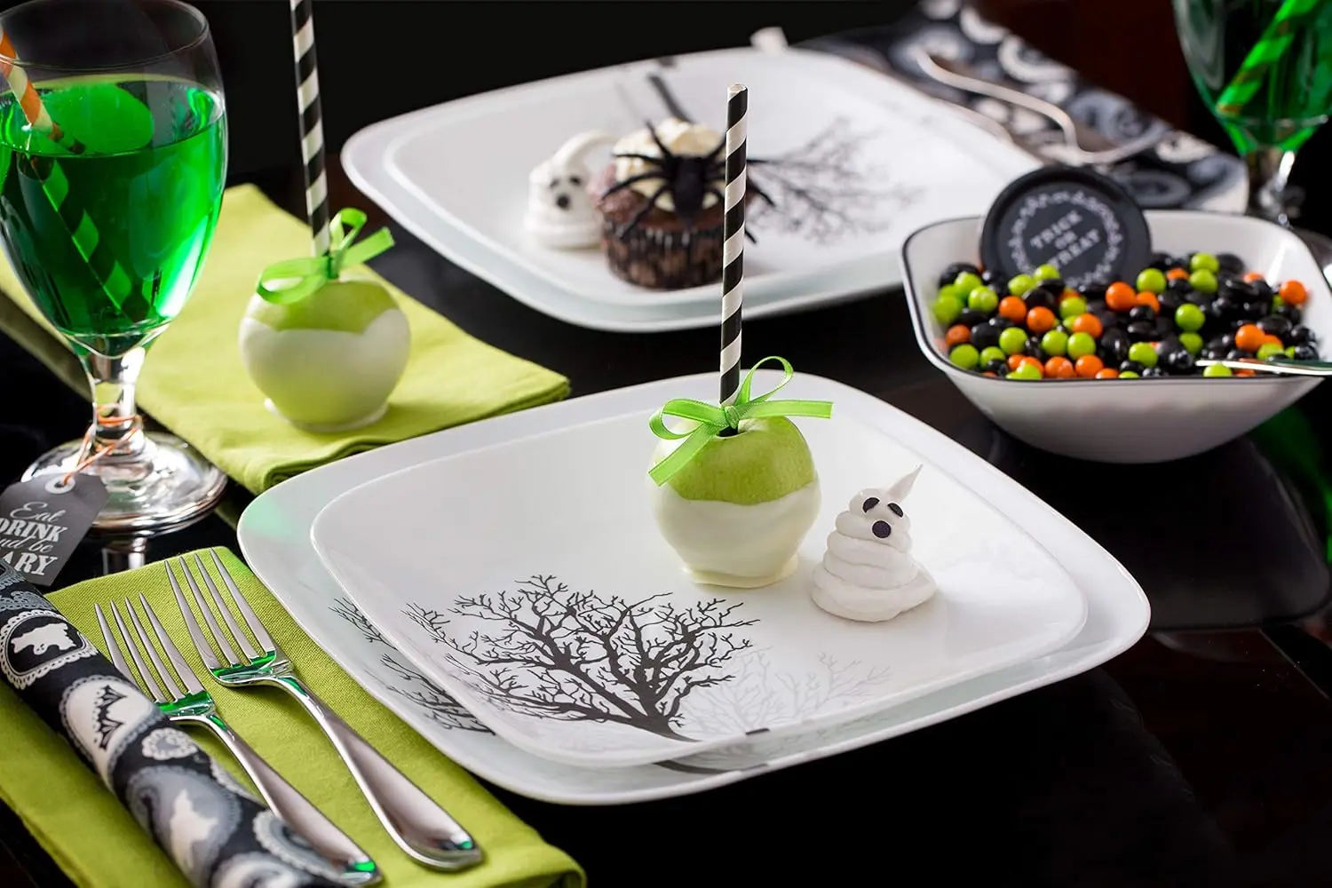 خدمة Vitrelle مكونة من 18 قطعة لـ 6 أواني طعام، طبقات زجاجية ثلاثية الطبقات ومقاومة للرقاقة ومجموعة أوعية حساء/حبوب فيتريل 28 أونصة