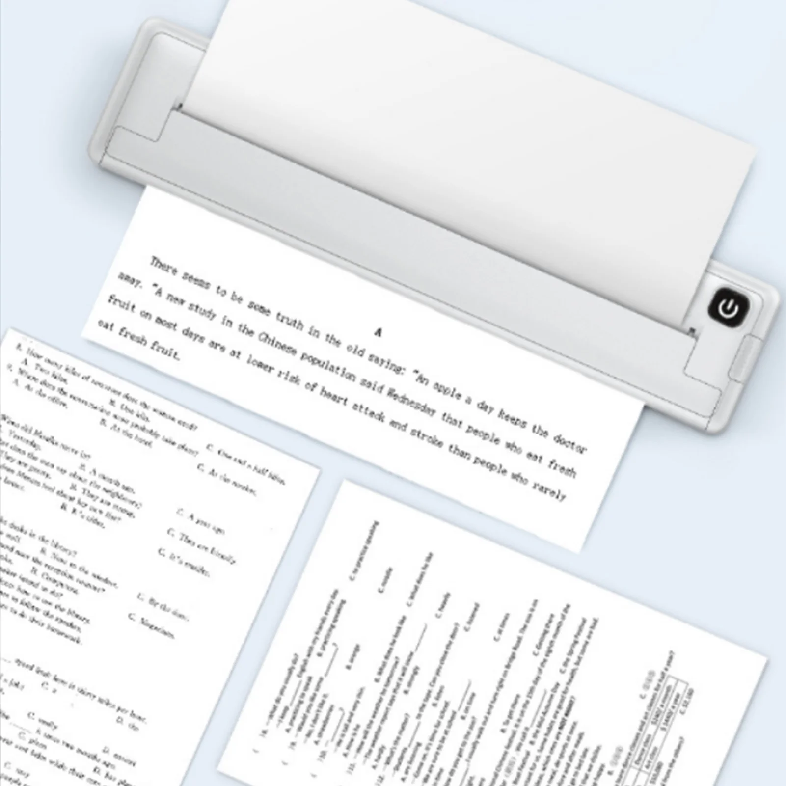 100 ورقة ورق طباعة حراري مقاس A4 للطابعة المحمولة توافق سريع الجفاف ورق حراري مطوي متعدد الوظائف بدون حبر #3