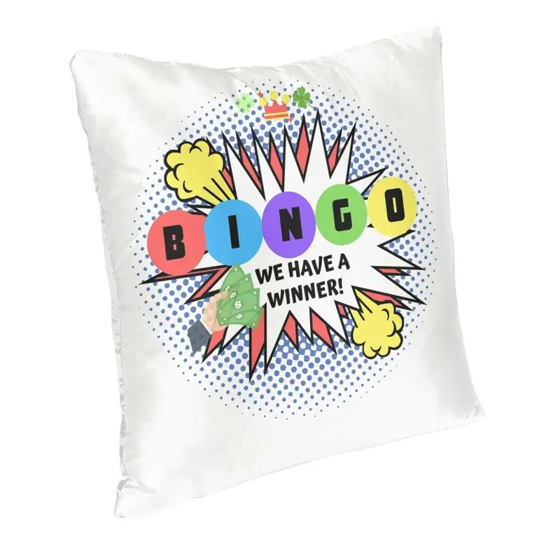 Bingo We Have A Winner Throw Pillow Covers Bedroom Decoration Cute Paper Game Outdoor Cushions Square Pillowcase