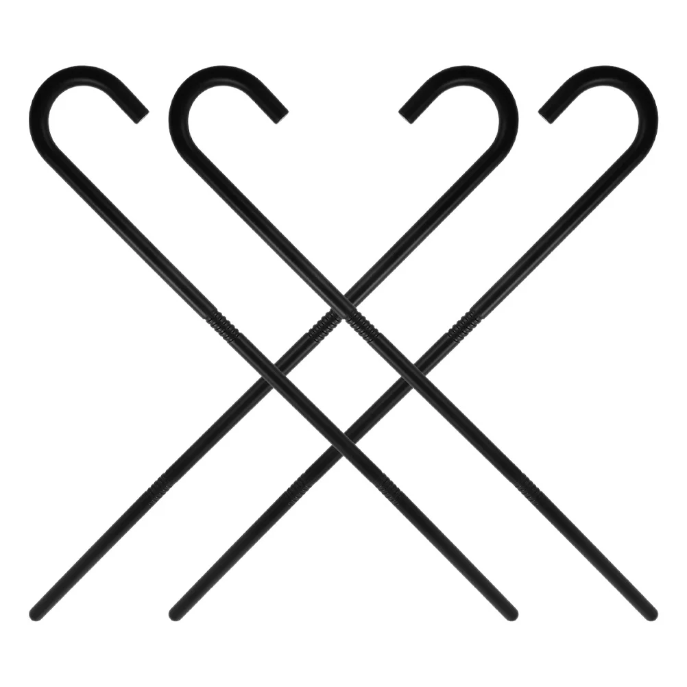 

4Pcs Vintage Walking Cane Old Man Prop Costume Accessory Retro Style Halloween Dress Up Cosplay Stage Party Decoration