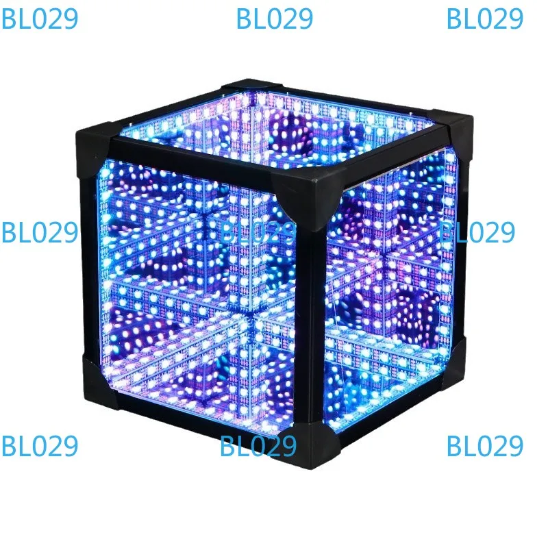 New Fashion Colorful Led Luminous Crystal Cube Night Light Rgb 3d Magic Cube Lamp For Nightclub Bar Ktv Living Room Decoration
