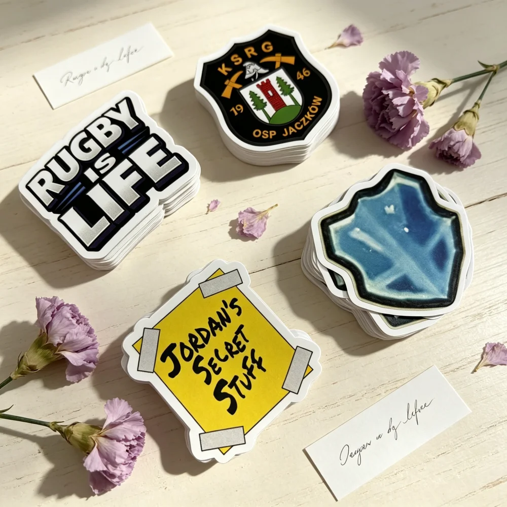 Waterproof PVC Custom Stickers 100Pcs, Die Cut Personalized Brand Logo Stickers, Multi-purpose Stickers  DIY Decor