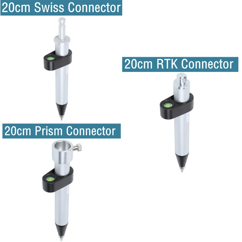 

Length 20cm mini prism pole 5/8" thread and Swiss Connector For total station Surveying Prism mounting