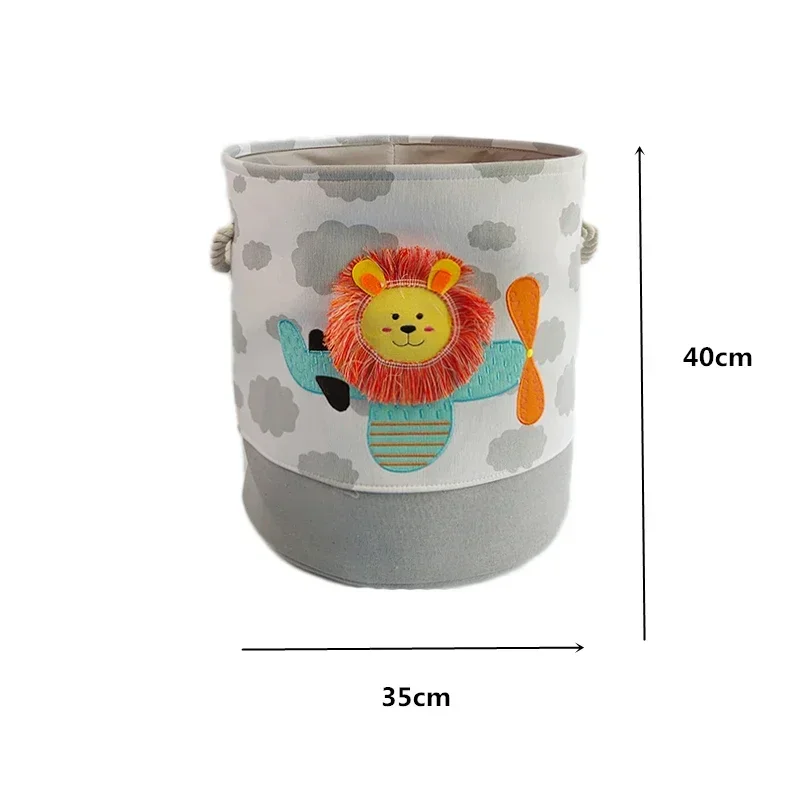 NEW Baby Laundry Basket Cute Dinosaur Foldable Toy Storage Bucket Picnic Dirty Clothes Basket Box Canva Organizer Cartoon Animal