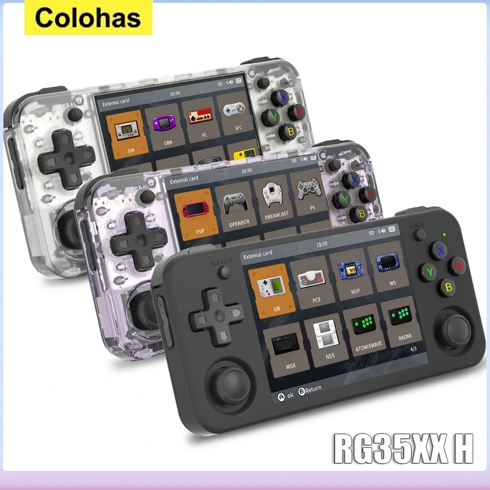 

Colohas Handheld Game Players For Playing Video Games 3.5-inch IPS 640*480 Screen Retro Game Player 3300 mAh 5000+ Games