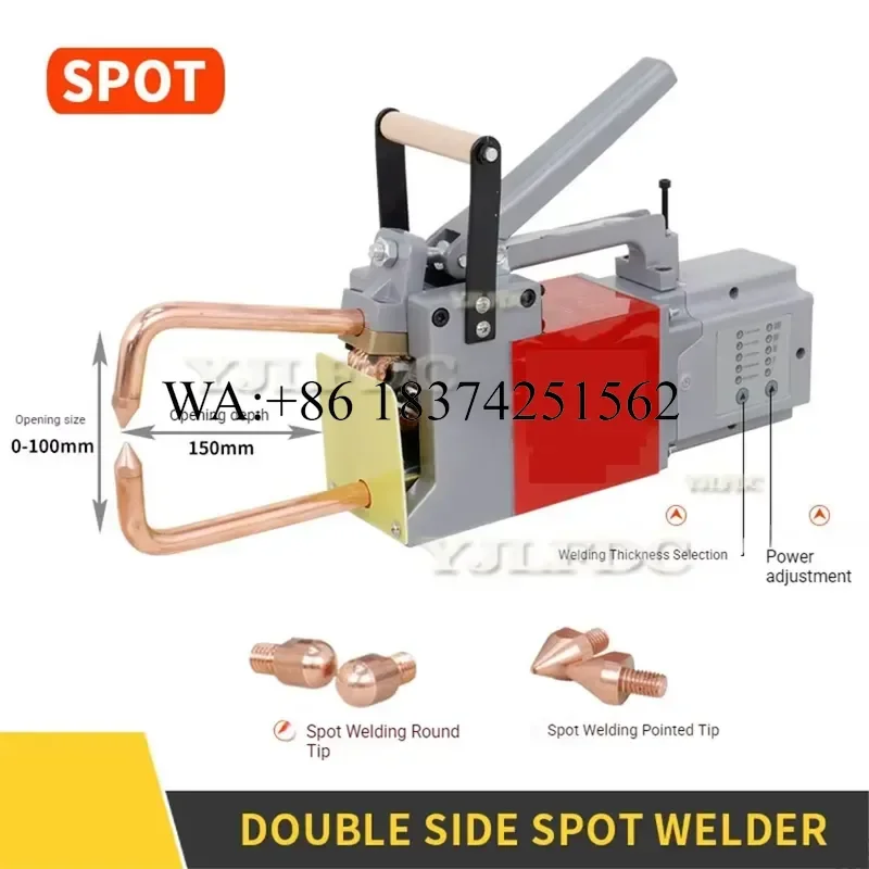 Wmwmnu 220V Double Sided Spot Welding Collision Welder Pulse Shaping Repair Tool for Auto Body Sheet Metal