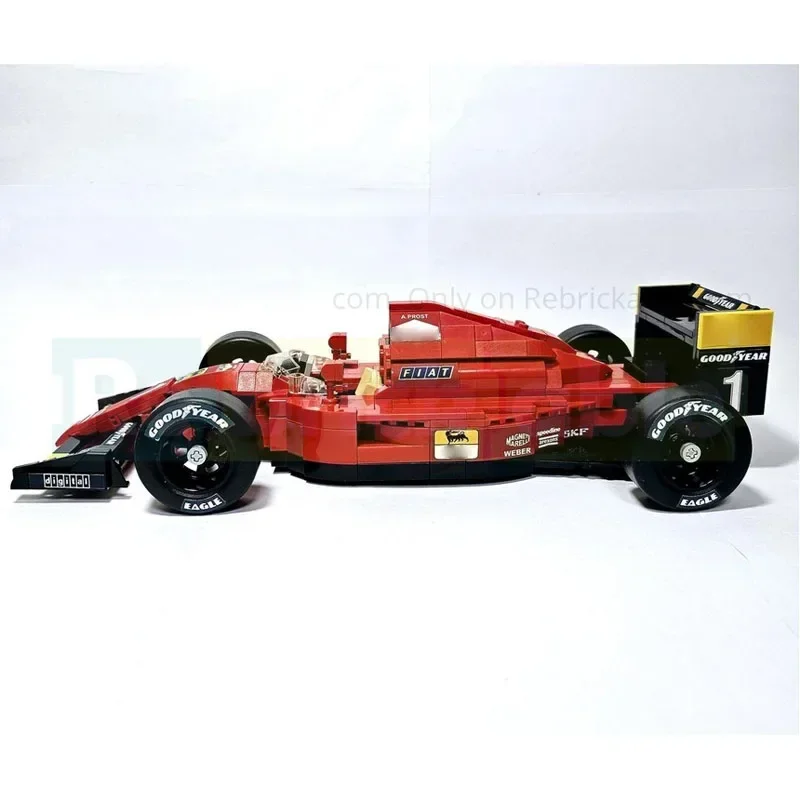 

MOC-216419 Новые культовые спортивные автомобильные гоночные блоки 90-х годов F1-90, модель 769, деталиMOC, креативные строительные блоки на день рождения для мальчиков и детей, подарок