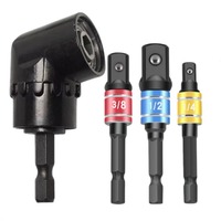 Impact Grade 105 Degree Angle Socket Adapter Power Hand Tool Part Driver Extension Set Screwdriver Holder Drill Nut Attachment