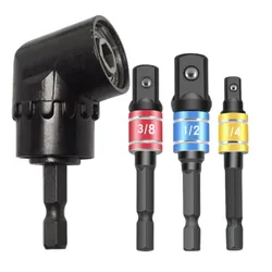Impact Grade 105 Degree Angle Socket Adapter Power Hand Tool Part Driver Extension Set Screwdriver Holder Drill Nut Attachment