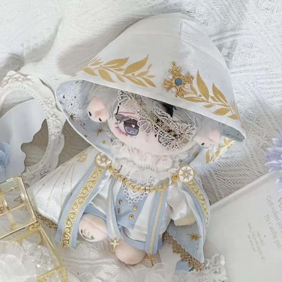 20cm Cotton Doll Clothes Western Fantasy Prophet Oracle Costume Non‑Attribute Cute Plush Doll Dress‑up Outfit