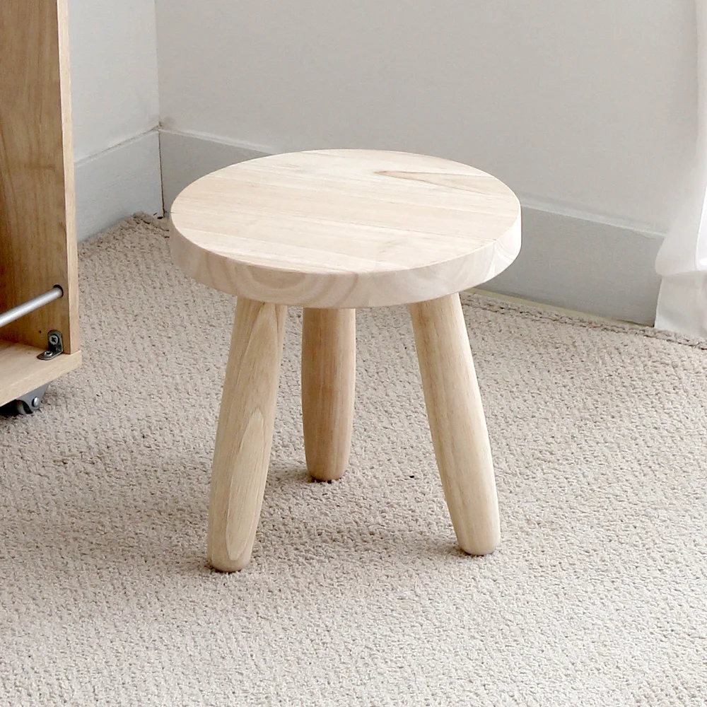 Mini-Rundhocker aus olivholz