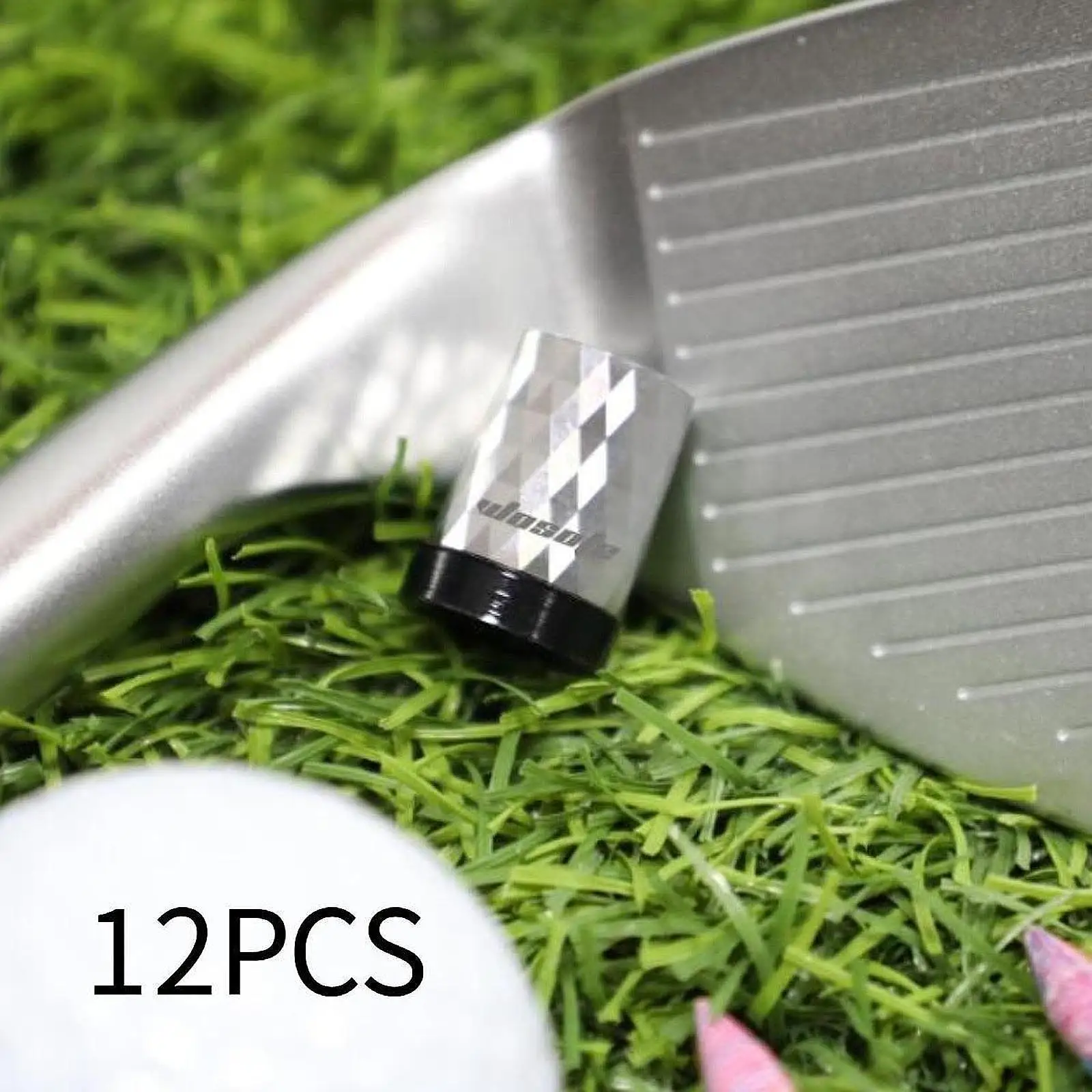 12Pcs Golf Ferrules End Caps Lightweight for Iron Wedge Golf Club Parts Covers Taper Tip Adapter for Men Women Golfer Outdoor