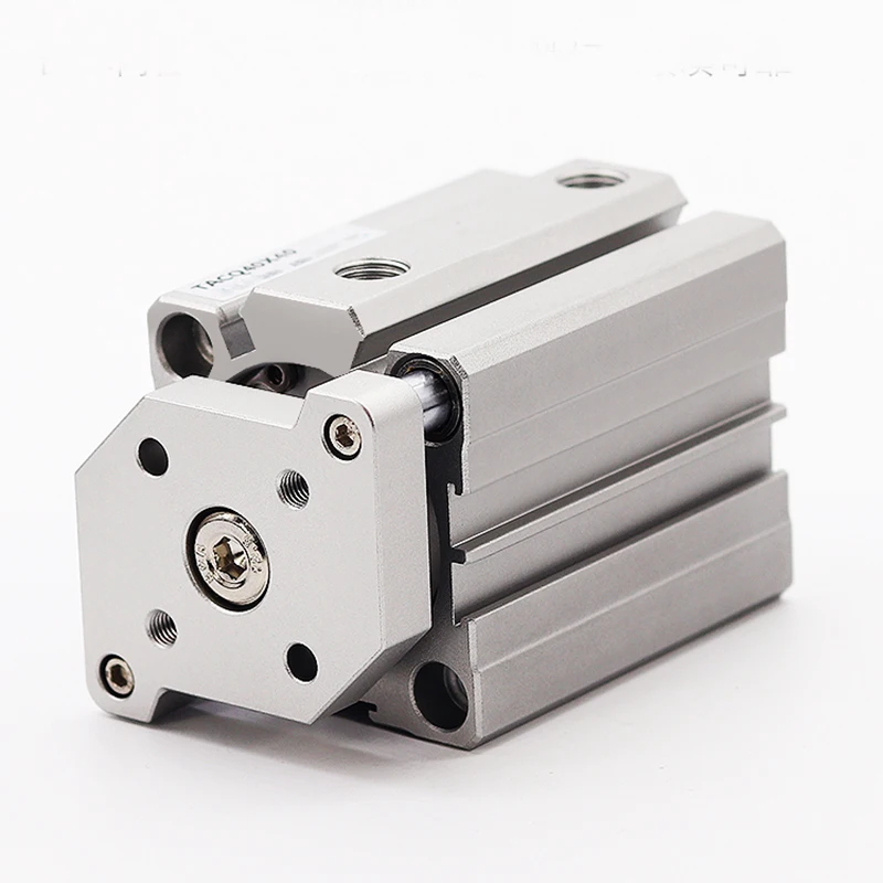 TACQ25 TACQ32 TACQ40 Bohrung 25mm 32mm 40mm Dreiachsiger Dreistangen-Kleinzylinder Hub 5-100mm Dünner Typ Pneumatischer Luftzylinder – Detail 4