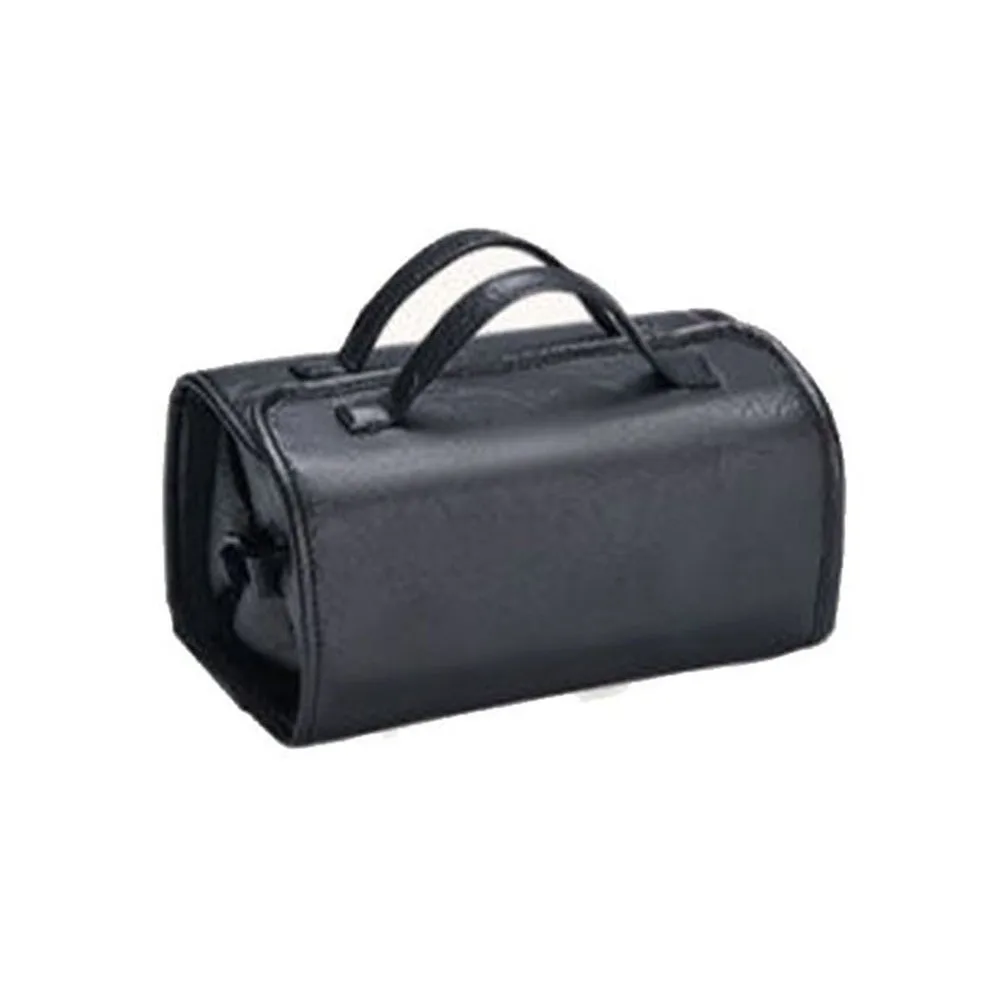 Large Capacity Foldable Cosmetic Bag PU Leather Detachable Makeup Organizer Waterproof Roll Up Design Portable Toiletry Bag