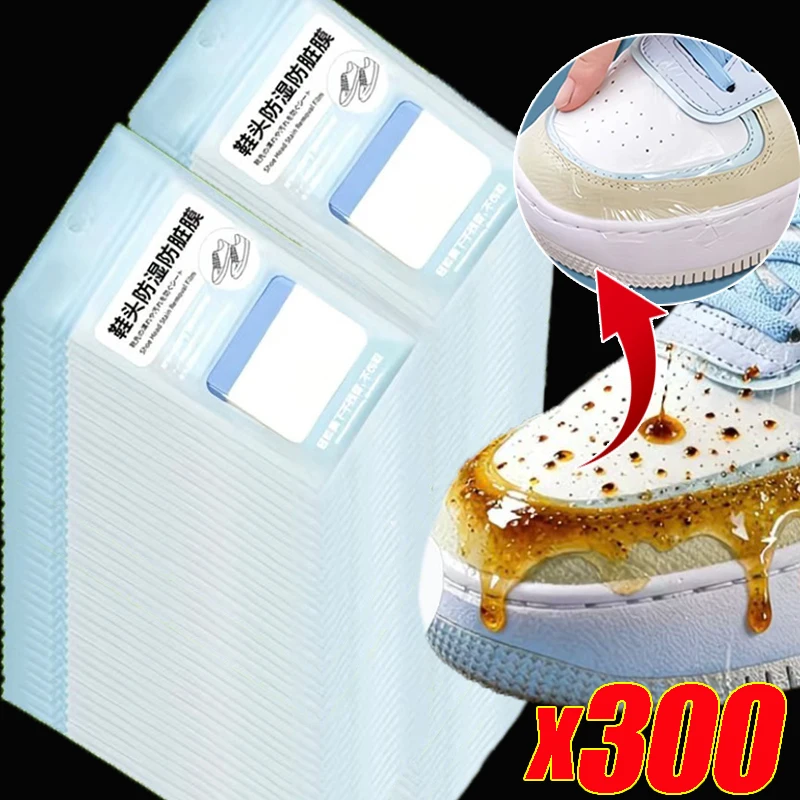

30/300Pcs Waterproof Stain-resistant Shoe Toe Stickers Transparent Ultra-thin Invisible PU Film Shoe Sticker Shoes Accessories