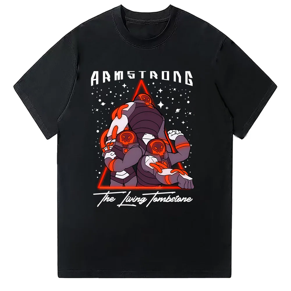 

The Living Tombstone Armstrong Tee The Living Tombstone Band Rock Cotton T Shirts Hipster Short Sleeve Round Collar Tops Unisex