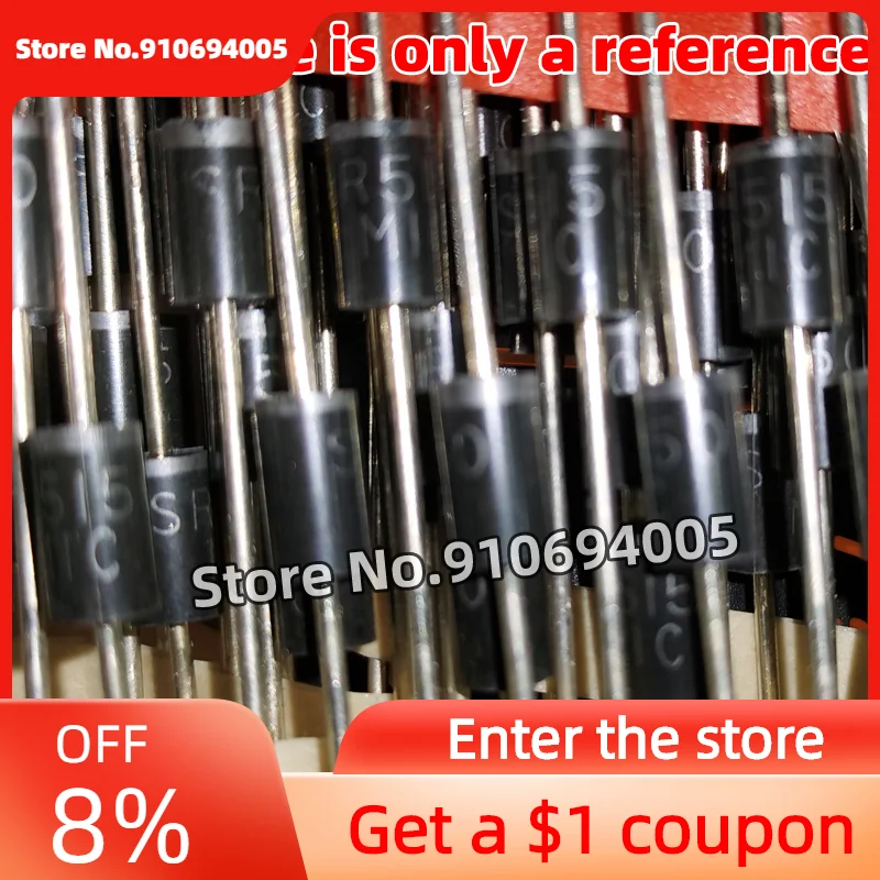 100/50/10PCS BY1600 BY1800 BY2000 DO-201AD Fast recovery diode