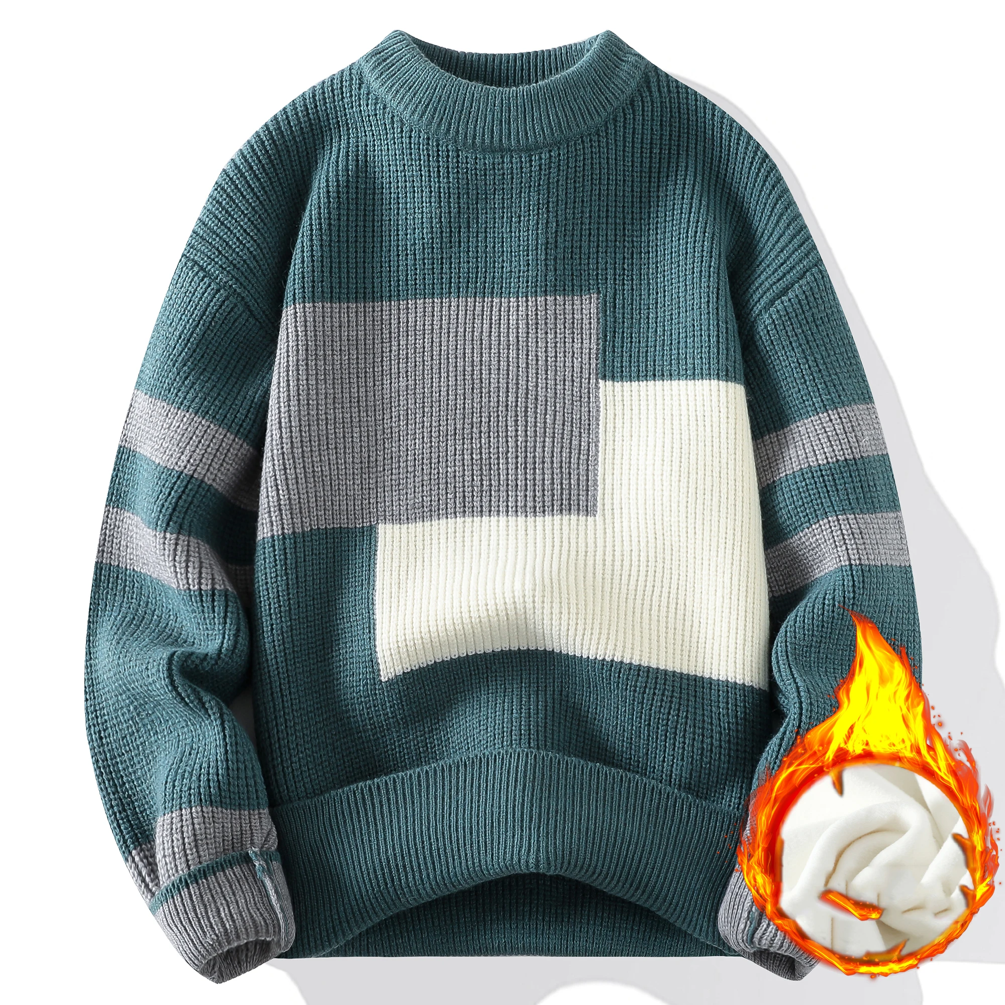 Casual Pullovers Male Sweater For Men Men's Clothing Spring Men's Sweat-shirt Streetwear Knit Autumn Fashion Hombre Warm Solid