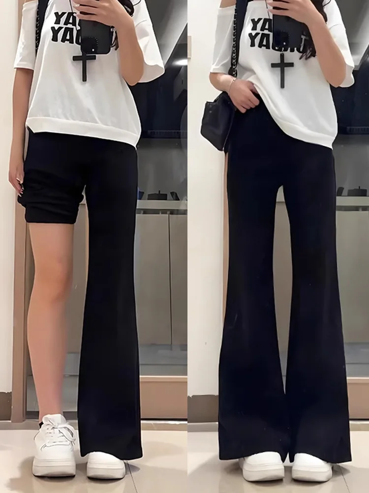 

Bla Bell Bot Jeans Women's Summer Slimming High Waist Casual Sle Casual Fit Long Bootcut Denim Pants for Pear aped