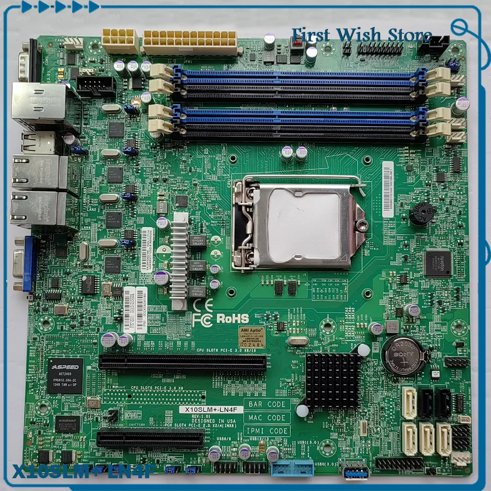 

For Super-micro Single channel server motherboard LGA1150 X10SLM+ LN4F