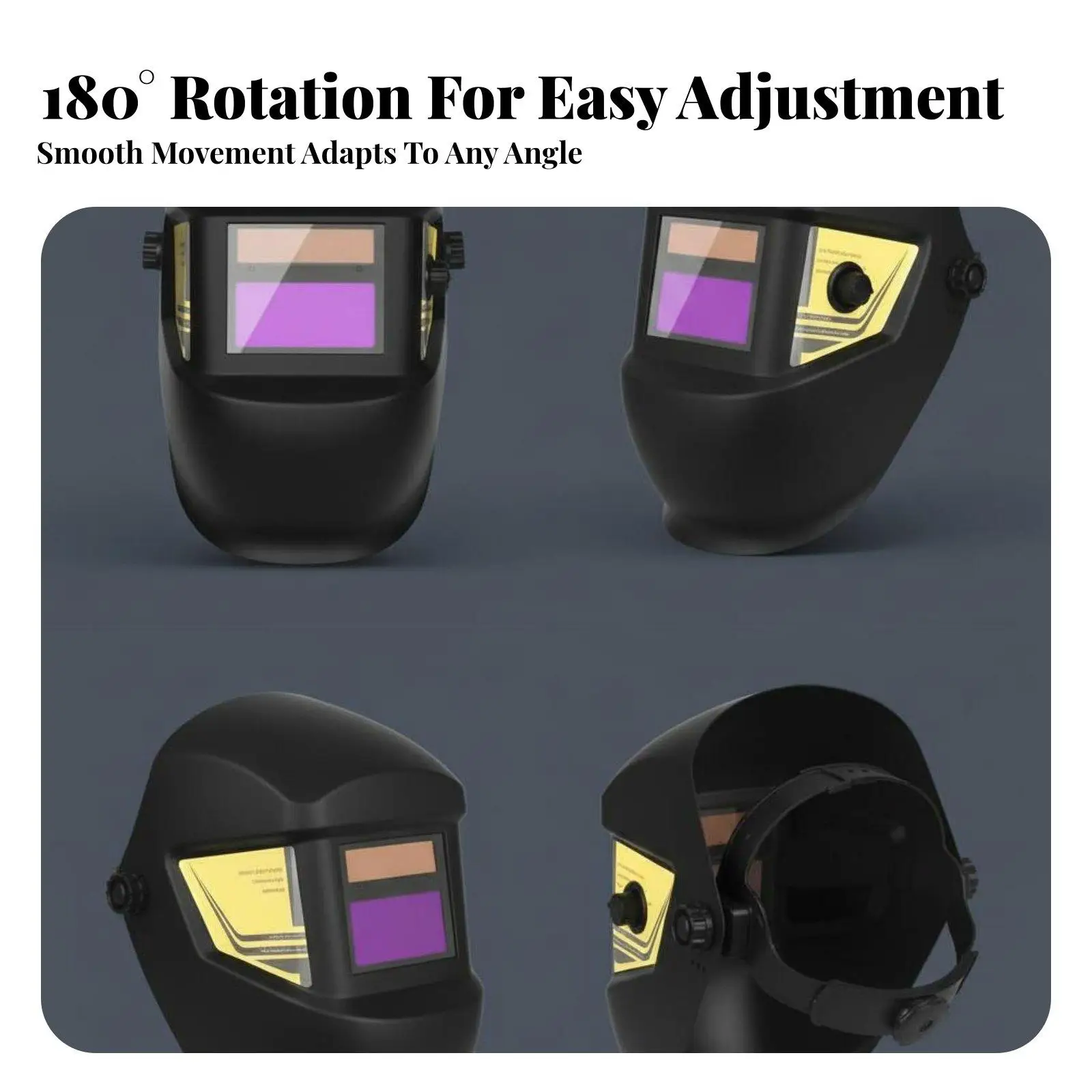 Light-Sensitive Metal-Joining Helmet Solar Powered Metal-Joining Headgear Heat Resistant Guarding Gear for Welders,