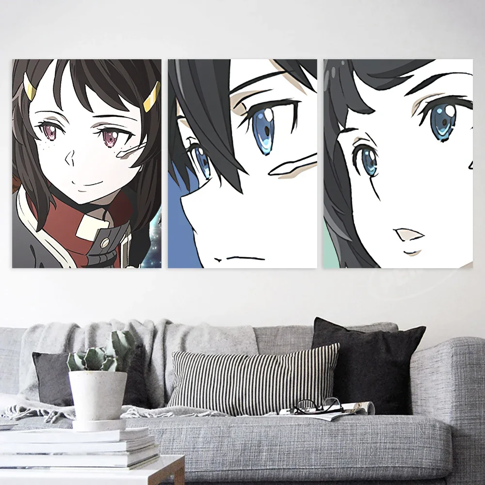 Home Decor Canvas Sword Art Online Wall Artwork Asada Shino Painting Picture Yuuki Asuna Printing Modular Art Poster Living Room