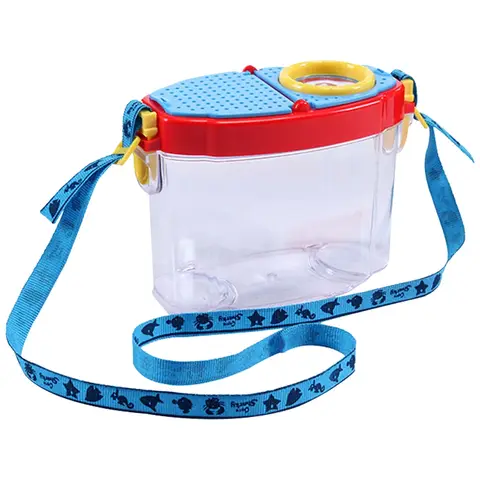 어린이, 어린이, 학생용 대형 돋보기, 랜야드 뚜껑, 공기 구멍, 돋보기, 야외 버그 캐처 컨테이너