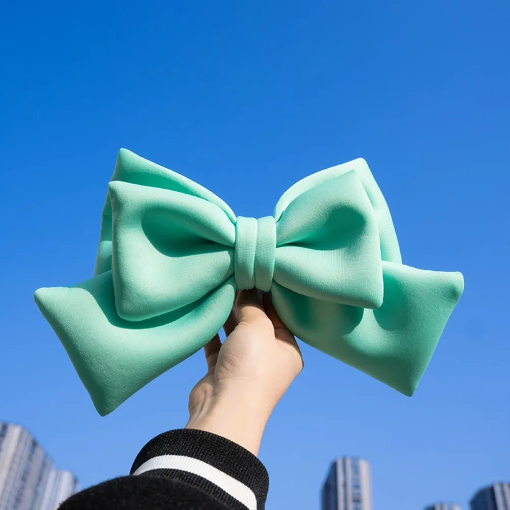New Cloth Helmet Bowknot 12 Colors Bowknot Cloth Satin Ribbon Bow Helmet Headwear Electric Vehicle