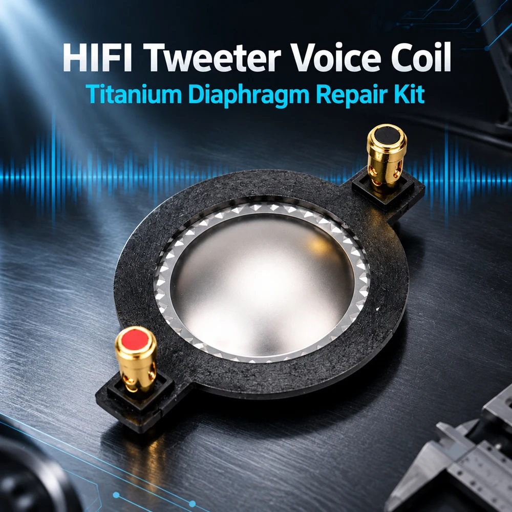 HIFIDIY LIVE 34.4 38 44.4 51.3 72 74 Kern-Hochtöner-Schwingspule Titanfolien-Hochtöner-Reparaturzubehör DIY-Teile – Detail 1