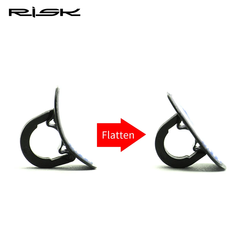 RISK C Shape Shift Brake Guide Cable Tube Fixed Clamp Frame Buckle Bicycle Cables Housing Aluminum Bike Oil Tube Fixed Clips